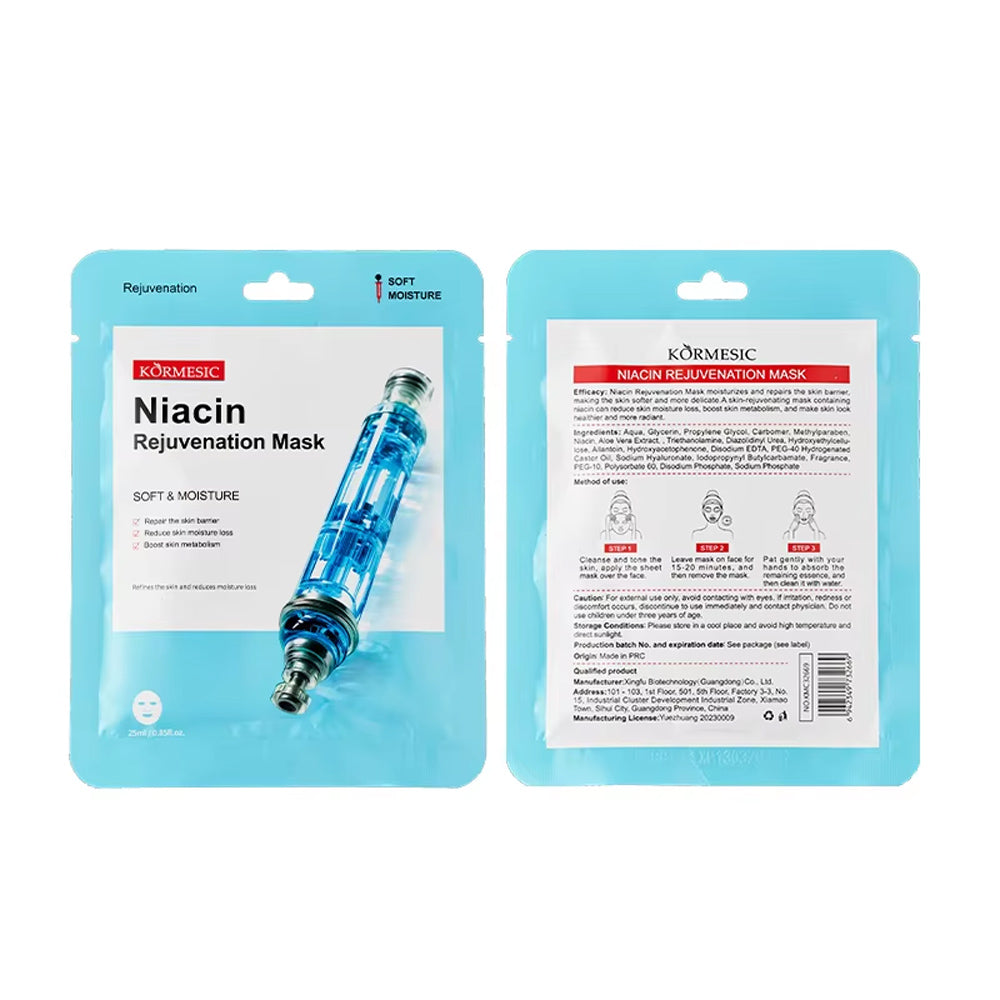 Kormesic Niacin Rejuvenation Face Mask 25ml, Facial Masks, Chase Value, Chase Value