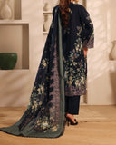 Zarineh Winter Muse Khaddar Printed Embroidered Suit - 3 Pc