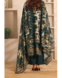 Zarineh Winter Muse Khaddar Printed Embroidered Suit - 3 Pc