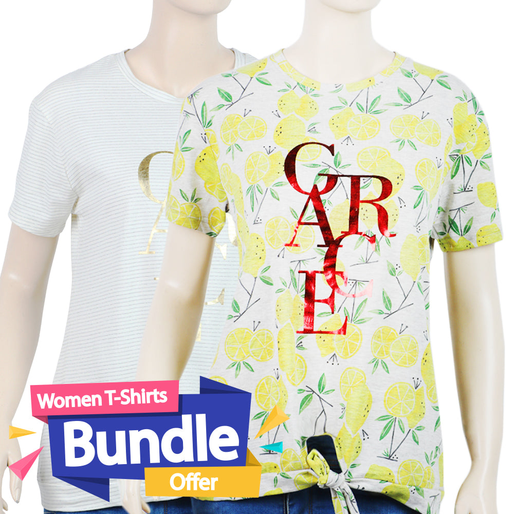 Women T-Shirt Bundle - 05, , Chase Value, Chase Value