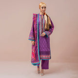 Eminent Embroidered lawn Digital Printed 3 pcs Suit - S24Lpe3P01, Women, Unstitched Kurti, Eminent, Chase Value