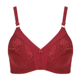 Women's Cotton Bra Half Net - Maroon, Women Bras, Chase Value, Chase Value