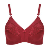 Women's Cotton Bra Half Net - Maroon, Women Bras, Chase Value, Chase Value
