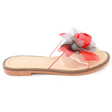 Girls Fancy Slippers 006 - Red, Kids, Girls Slippers, Chase Value, Chase Value