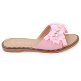 Girls Fancy Slippers 007 - Pink, Kids, Girls Slippers, Chase Value, Chase Value