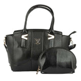 Women's Handbag 2 Pcs (Y-0162) - Black, Women, Bags, Chase Value, Chase Value