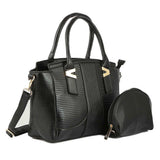 Women's Handbag 2 Pcs (Y-0162) - Black, Women, Bags, Chase Value, Chase Value