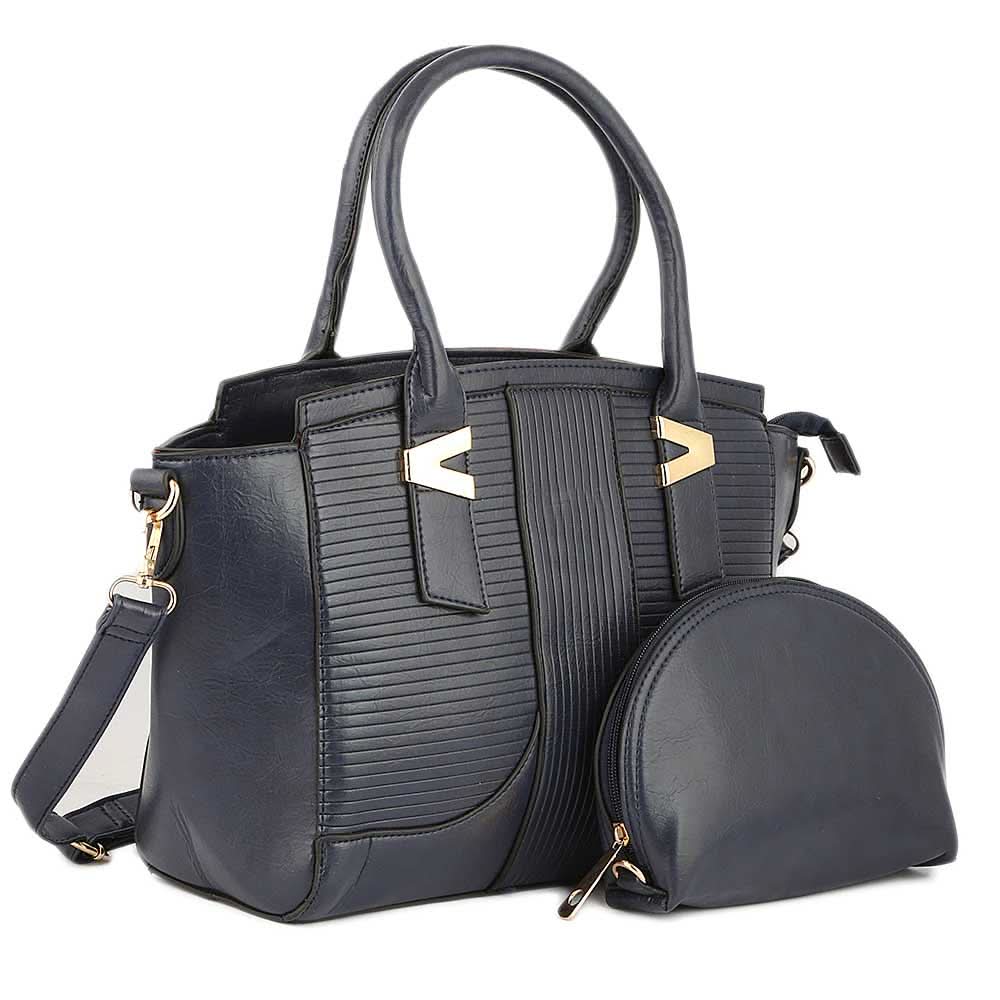 Women's Handbag 2 Pcs (Y-0162) - Blue, Women, Bags, Chase Value, Chase Value