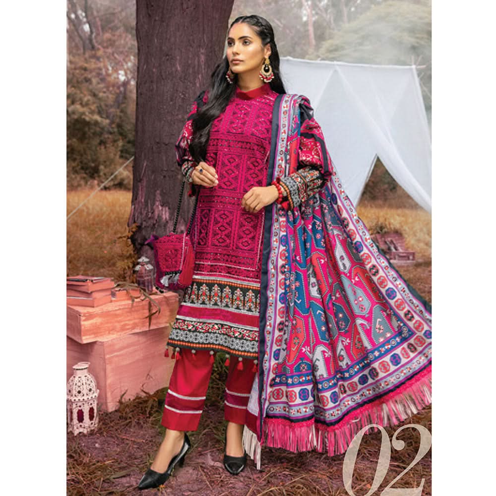 AL Zohaib unstitched 3pc Embroidered Shawl Collection, Women, 3Pcs Shalwar Suit, Al-Zohaib Textiles, Chase Value