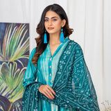 TIE & DYE Printed Cotton 3 Pcs Un-Stitched Suit - 2, Women, 3Pcs Shalwar Suit, ZS Textiles, Chase Value