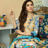 Zebtan Embroidered Cotton 3 Pieces Un-Stitched Suit Vol 01 - 02, Women, 3Pcs Shalwar Suit, Rujhan Textiles, Chase Value
