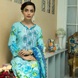 Zebtan Embroidered Cotton 3 Pieces Un-Stitched Suit Vol 01 - 03, Women, 3Pcs Shalwar Suit, Rujhan Textiles, Chase Value