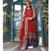 Zavia Digital Printed Lawn 3 Piece Un-Stitched Suit - 05, Women, 3Pcs Shalwar Suit, Fairdeal Textiles, Chase Value