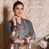 Halime Sultan Unstitched Printed Kurti 5 - V1, Women, Unstitched Kurti, Halime Sultan, Chase Value