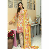 Zebtan Embroidered Cotton 3 Pieces Un-Stitched Suit Vol 01 - 06, Women, 3Pcs Shalwar Suit, Rujhan Textiles, Chase Value