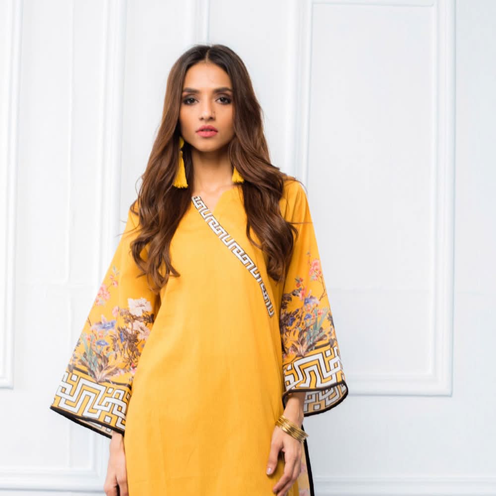 Regalia Tunic Printed Cambric Lawn Un-Stitched Kurti Vol 4 - 09, Women, Unstitched Kurti, Regalia Textiles, Chase Value