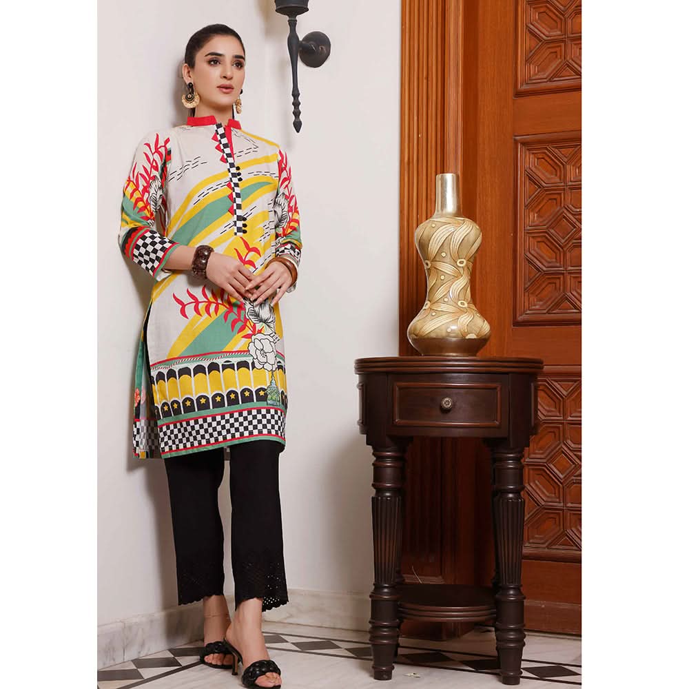 Halime Sultan Unstitched Printed Kurti 9 - V1, Women, Unstitched Kurti, Halime Sultan, Chase Value