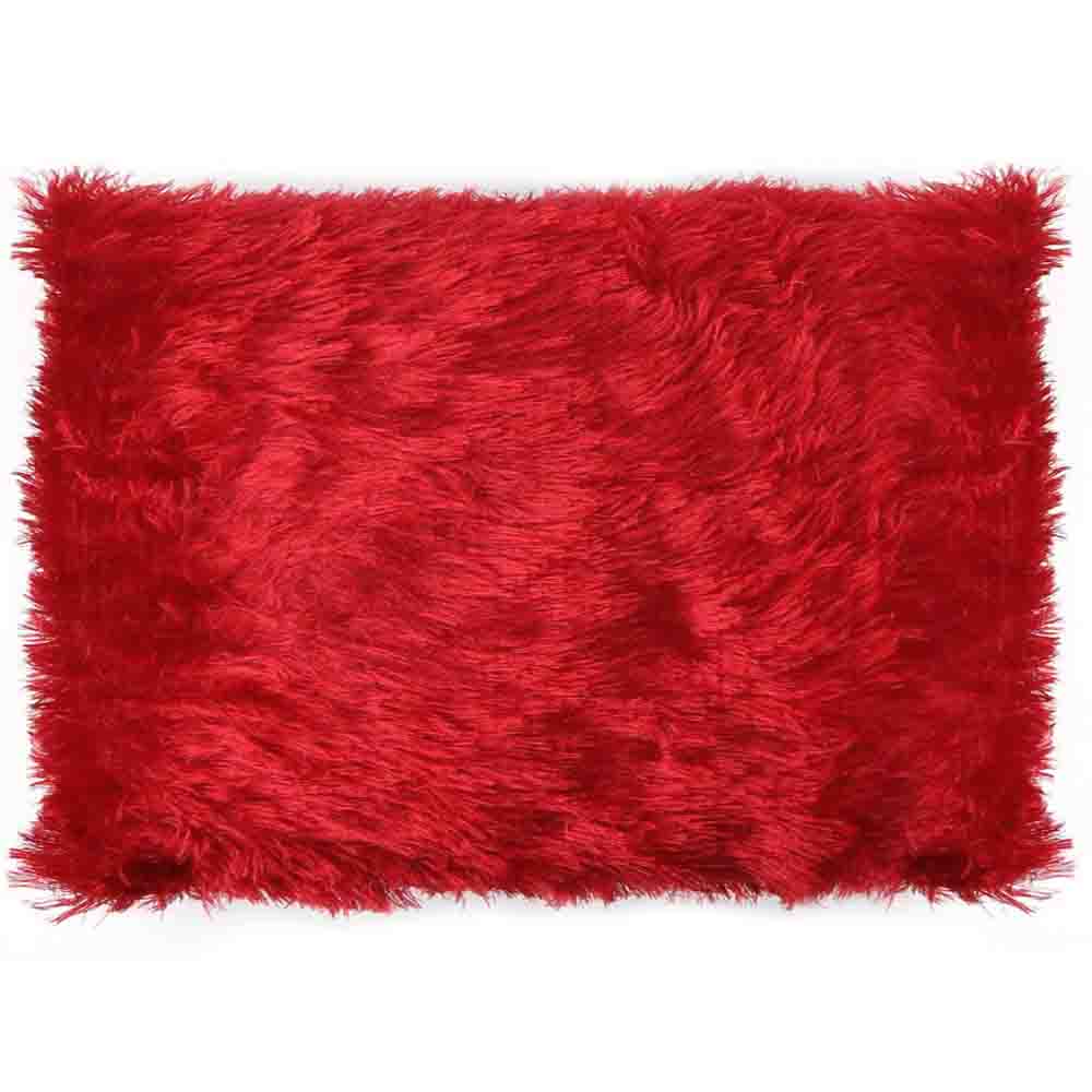 Fur Pillow - Maroon, Home & Lifestyle, Cushions And Pillows, Chase Value, Chase Value