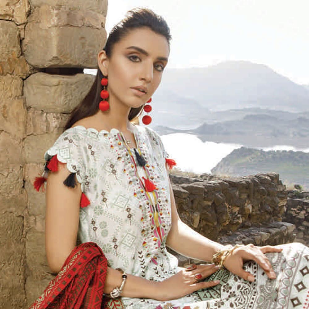 Monsoon Printed Lawn 3 Pcs Un-Stitched Suit Vol 2 - 1-A, Women, 3Pcs Shalwar Suit, Al-Zohaib Textiles, Chase Value
