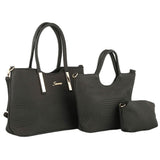 Women's Handbag 3 Pcs (1002) - Black, Women, Bags, Chase Value, Chase Value