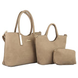 Women's Handbag 3 Pcs (1002) - Grey, Women, Bags, Chase Value, Chase Value