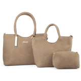 Women's Handbag 3 Pcs (1002) - Grey, Women, Bags, Chase Value, Chase Value
