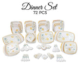 Melamine Dinner Set 72 Pieces - D # 109 - test-store-for-chase-value
