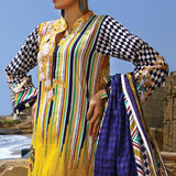 VS Daman Printed Cambric unstitched 3pc Suit V-2, Women, 3Pcs Shalwar Suit, VS Textiles, Chase Value