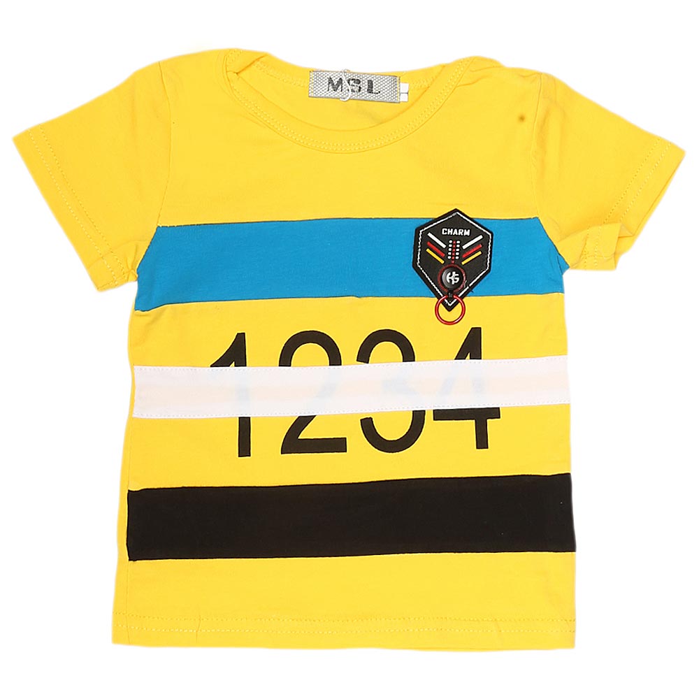 Newborn Boys T-Shirt - Yellow, Kids, NB Boys Shirts And T-Shirts, Chase Value, Chase Value