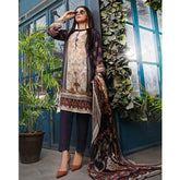 Zavia Digital Printed Lawn 3 Piece Un-Stitched Suit - 12, Women, 3Pcs Shalwar Suit, Fairdeal Textiles, Chase Value