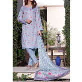 VS Daman Printed Lawn 3 Pcs Un-Stitched Suit Vol 3 - 1325-B, Women, 3Pcs Shalwar Suit, VS Textiles, Chase Value