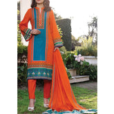 VS Daman Printed Lawn 3 Pcs Un-Stitched Suit Vol 3 - 1326-A, Women, 3Pcs Shalwar Suit, VS Textiles, Chase Value