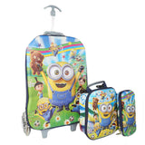 School Trolley Bag 3 Piece Set (13S1) - Minion, Kids, School And Laptop Bags, Chase Value, Chase Value