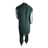 Women's Hand Work Embroidery 3 Pcs Suit - Green - test-store-for-chase-value