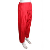 Women's Cotton Shalwar - Red - test-store-for-chase-value