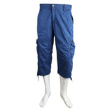 Men's 3Qtr Cargo Short - Navy Blue - Navy/Blue - test-store-for-chase-value