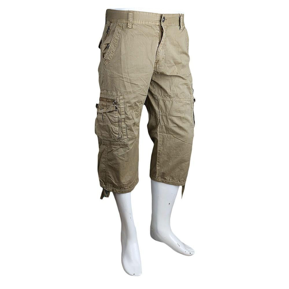 Men's 3Qtr Cargo Short - Light Brown - test-store-for-chase-value