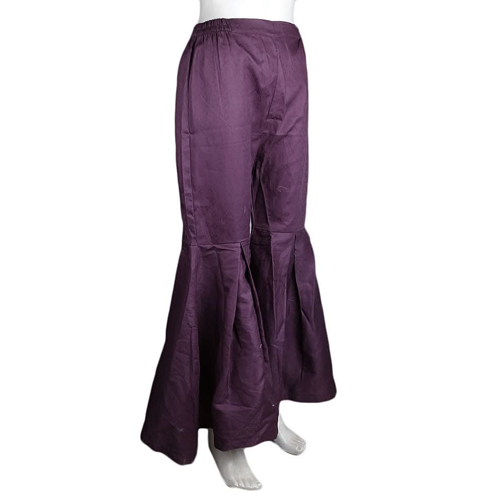 Women's Gharara Pant - Purple - test-store-for-chase-value