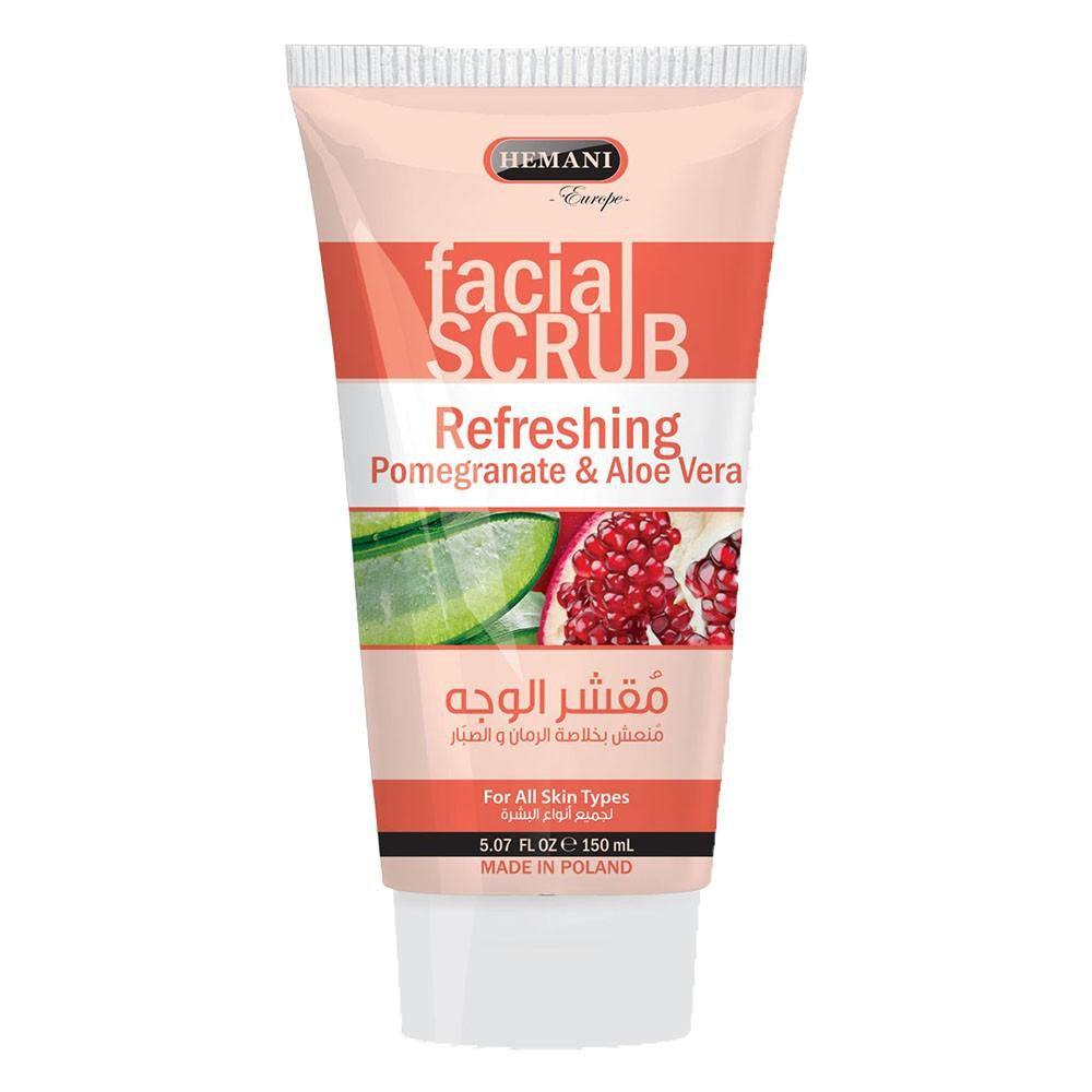 Hemani Facial Scrub Pomegranate & Aloe Vera - 150ml - test-store-for-chase-value
