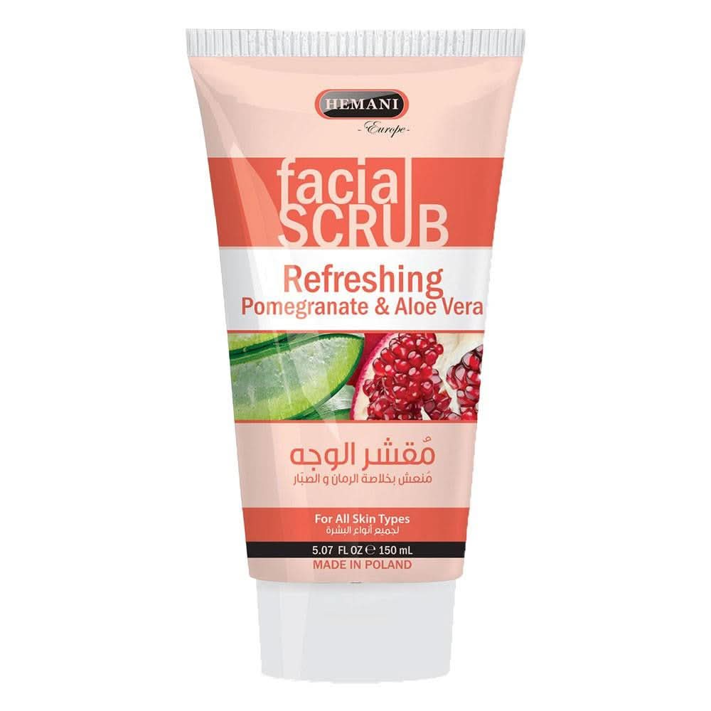 Hemani Facial Scrub Pomegranate & Aloe Vera - 150ml - test-store-for-chase-value