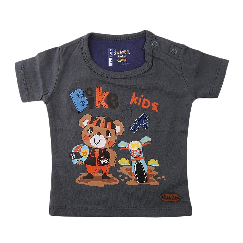 Newborn Boys T-Shirt - Grey - test-store-for-chase-value