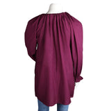 Women's Loose Fit Embroidered Kurti - Purple - test-store-for-chase-value