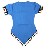 Girls Round Neck T-Shirt - Blue - test-store-for-chase-value