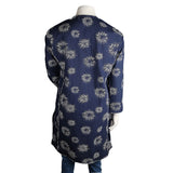 Women's Printed Kurti - Navy-Blue - test-store-for-chase-value