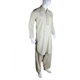 Men's Embroidered Kameez Shalwar - Green - test-store-for-chase-value
