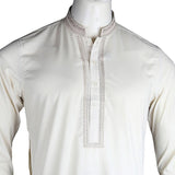 Men's Embroidered Kameez Shalwar - Light Green - test-store-for-chase-value