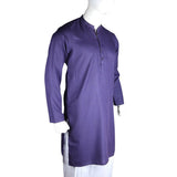 Men's Basic Slim Fit Kurta - Purple - test-store-for-chase-value