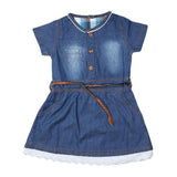 Girls Denim Top - Dark-Blue - Dark Blue - test-store-for-chase-value