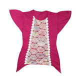 Girls A-Line T-Shirt - Dark-Pink - Dark Pink - test-store-for-chase-value