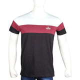 Men's Eminent Round Neck T-Shirt - Light Green & Maroon - test-store-for-chase-value